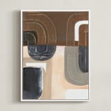 "Rumba l" - Art Print in Rumba grey by AlisonJerry - Framed Canvas