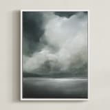 "Reverie I" - Art Print in Slate Grey by Mya Bessette - Framed Canvas