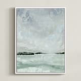 "Glacier" - Art Print in Frost by Holly Whitcomb - Framed Canvas