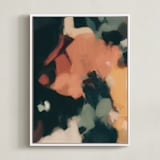 "Nightfall I" - Art Print in Marine Blue by Parima Studio - Framed Canvas
