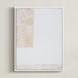 "coastal vibes III" - Art Print in sandstone by Sara Hicks Malone - Framed Canvas