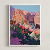 "Open Space 2" - Art Print in Desert Stone by Jess Franks - Framed Canvas