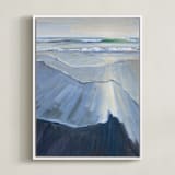 "Silver Plated Tide" - Art Print in Breezy by Khara Ledonne - Framed Canvas