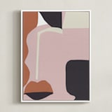 "Ava 1" - Art Print in Ginger Nutmeg by cyrille gulassa - Framed Canvas