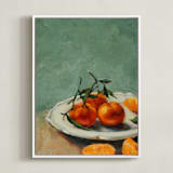 "Clementine" - Art Print in Sage by Wendy Keller - Framed Canvas
