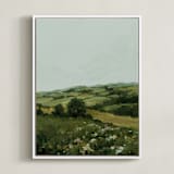 "Meadows" - Art Print in Fields by Wendy Keller - Framed Canvas