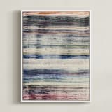 "Woven Colors I" - Art Print in Yarn by Sumak Studio - Framed Canvas