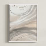 "Warm Sunlit Sand" - Art Print in sunlit sand by Teodora Guererra - Framed Canvas