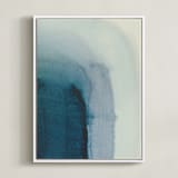 "passage 1" - Art Print in Blue agate by Nell Waters Bernegger - Framed Canvas