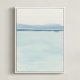 "Playa Two" - Art Print in Powder Blue by Emily Magone - Framed Canvas