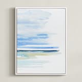 "Muse Triptych (right)" - Art Print in sea by Roberta Hoiness Art - Framed Canvas