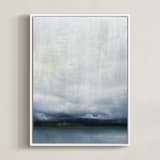 "Distant Light" - Art Print in misty morn by Brian Sostrom - Framed Canvas