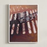 "Chair from my Childhood II" - Art Print in Pink Light by Caitlin Winner - Framed Canvas