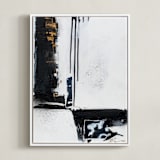 "The Juncture" - Art Print in Ink by Jeannine Chanin Penn - Framed Canvas