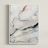 "Beneath the Layers" - Art Print in Pewter by Melanie Severin - Framed Canvas