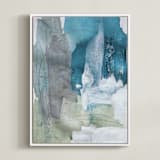 "Sea Glass No. 2" - Art Print in Sea by Julia Contacessi - Framed Canvas