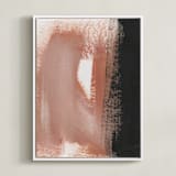 "Terra Cotta" - Art Print in Terra Cotta by Angela Simeone - Framed Canvas