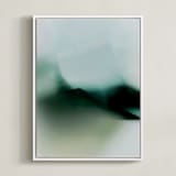 "Mountain" - Art Print in Earth by Lori Wemple - Framed Canvas
