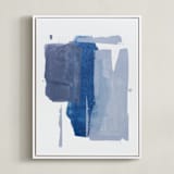 "Pressed No. 1" - Art Print in Soft Purple by Julia Contacessi - Framed Canvas