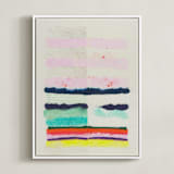 "Be The Dreamer" - Art Print in COTTON CANDY by HAPI ART - Framed Canvas