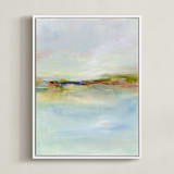 "Scenic" - Art Print in sky by Lindsay Megahed - Framed Canvas