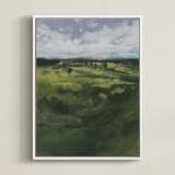 "Tomah" - Art Print in Green Hills by Lorent and Leif - Framed Canvas