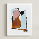 "Spring No. 16" - Art Print in Blush by Cait Courneya - Framed Canvas