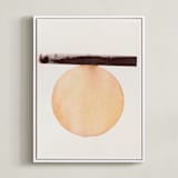 "Stoic 011" - Art Print in Sunset Umber by jinseikou - Framed Canvas
