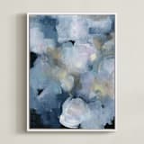 "Imbue" - Art Print in Blue Skies by Lindsay Megahed - Framed Canvas