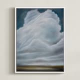 "I still see giants" - Art Print in cloud white by Kelly Money - Framed Canvas