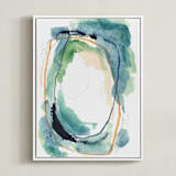 "below" - Art Print in pool by Kayla King - Framed Canvas