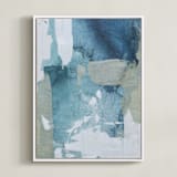 "Sea Glass No. 1" - Art Print in Sea by Julia Contacessi - Framed Canvas