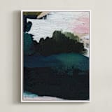 "Into The Mist III" - Art Print in Mist by Kayla King - Framed Canvas