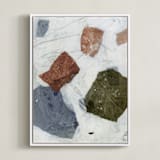 "In Time II" - Art Print in Spice by Jennifer Daily - Framed Canvas