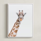 "Tarangire" - Art Print in Fur by Lisa Sundin - Framed Canvas