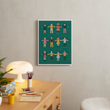 "Happy People" - Art Print in Forest by Nieves Herranz - In a Room