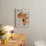 "animals of africa" - Art Print in Camel by Kamala Nahas - In a Room