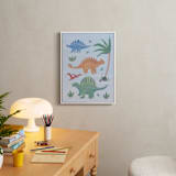 "Painted Dinos 2" - Art Print in Ocean by Teju Reval - In a Room