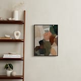 "Venn Triptych 2" - Art Print in Rust by Wendy Keller - In a Room