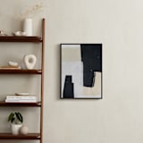 "At The Door I" - Art Print in Ebony by Jennifer Daily - In a Room