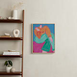 "Secrets" - Art Print in Teal by Maran Ree Whiting - In a Room