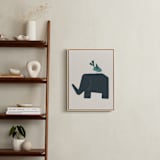 "Safari 2" - Art Print in Ivory by JeAnna Casper - In a Room