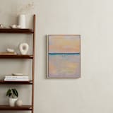 "Beach Sunset" - Art Print in Peach by Lindsay Megahed - In a Room