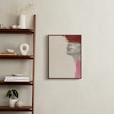 "Rojo" - Art Print in Vintage Tan by jinseikou - In a Room