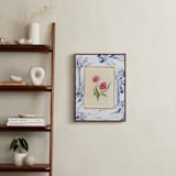 "Toile Blooms 1" - Art Print in Vanilla by Teju Reval - In a Room