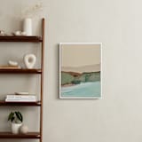 "Muted Seascape Diptych II" - Art Print in Cream by Caryn Owen - In a Room
