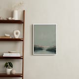 "Waterton Glacier" - Art Print in Mint by Wendy Keller - In a Room