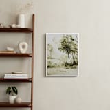 "Sun Kissed Meadow 2" - Art Print in Olive Green by Arohika Verma - In a Room