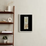 "Table For 1" - Art Print in Soft Oak by Selina Su - In a Room