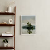 "Tranquil Waters II" - Art Print in Lake by Stephanie Goos Johnson - In a Room
